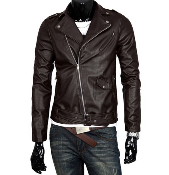men fashion pu leather motorcycle jacket lapel neck british spring autumn brown white black jacket men long sleeve leather jacket s-3xl
men fashion pu leather motorcycle jacket lapel neck british spring autumn brown white black jacket men long sleeve leather jacket s-3xl