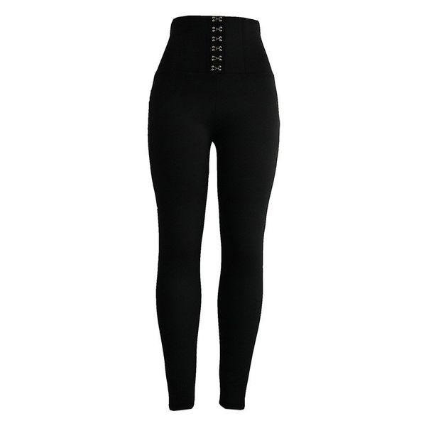 new fashion popular high waist button hips simple and comfortable casual wild black leggings slim trousers
new fashion popular high waist button hips simple and comfortable casual wild black leggings slim trousers