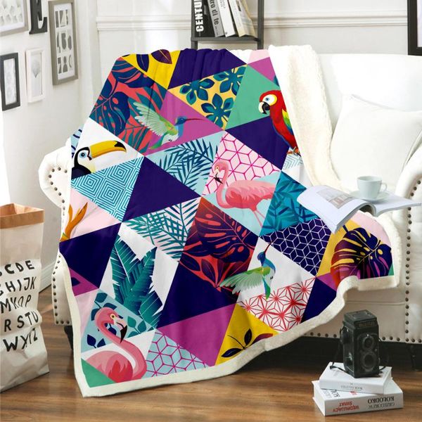 geometric flamingo blanket 3d print sherpa blanket on bed kids girl flower home textiles dreamlike style 02
geometric flamingo blanket 3d print sherpa blanket on bed kids girl flower home textiles dreamlike style 02