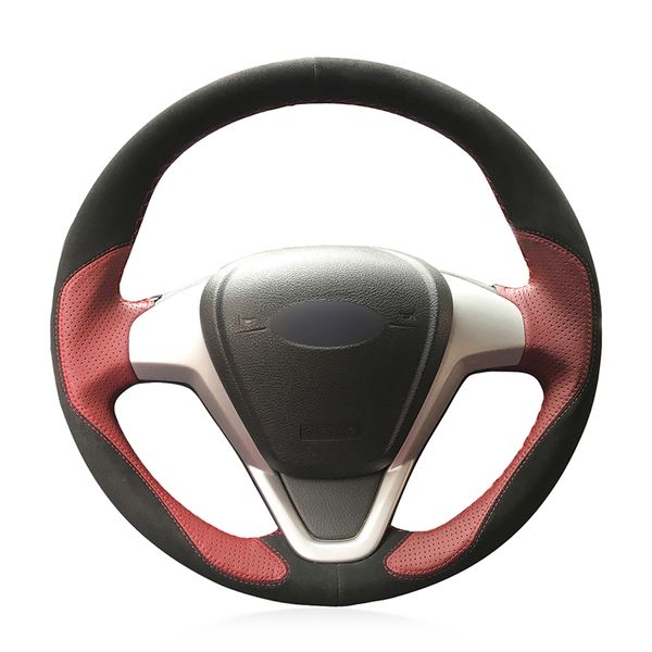 hand-stitched black suede wine red leather car steering wheel cover for fiesta 2008-2017 ecosport 2014-2017
hand-stitched black suede wine red leather car steering wheel cover for fiesta 2008-2017 ecosport 2014-2017