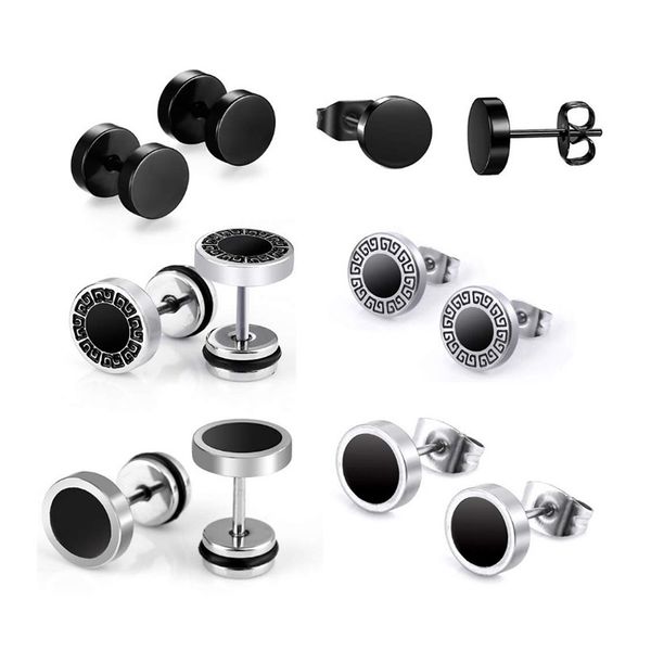 fashion button stainless steel earrings for men and women black hip hop earrings, Golden;silver
fashion button stainless steel earrings for men and women black hip hop earrings, Golden;silver