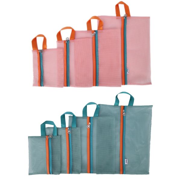 4pcs travel toiletries cosmetic makeup zipper mesh storage bag organizer case
4pcs travel toiletries cosmetic makeup zipper mesh storage bag organizer case