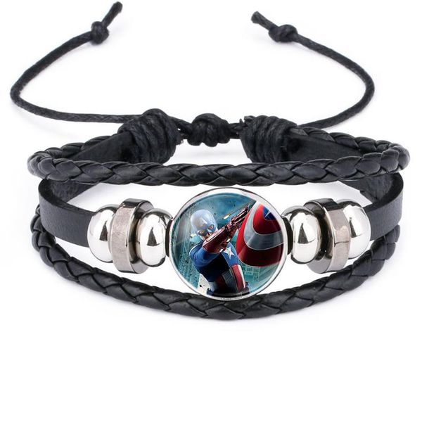 marvel movie 3 / iron man / black widow time gem leather bracelet bracelet charm cosplay, Golden;silver
marvel movie 3 / iron man / black widow time gem leather bracelet bracelet charm cosplay, Golden;silver