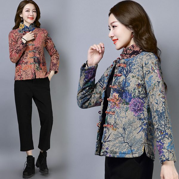 autumn and winter retro national wind cotton coat small cotton-padded jacket short cotton linen printed cotton-padded clothes fr, Blue;black
autumn and winter retro national wind cotton coat small cotton-padded jacket short cotton linen printed cotton-padded clothes fr, Blue;black