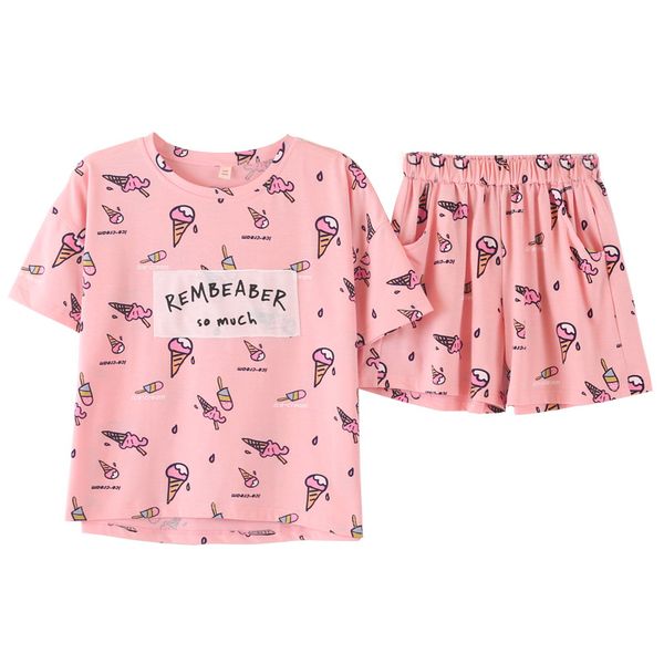 casual sleeping pajamas for women short sleeve lingerie short pants o neck summer nightwear two piece, Black;red
casual sleeping pajamas for women short sleeve lingerie short pants o neck summer nightwear two piece, Black;red