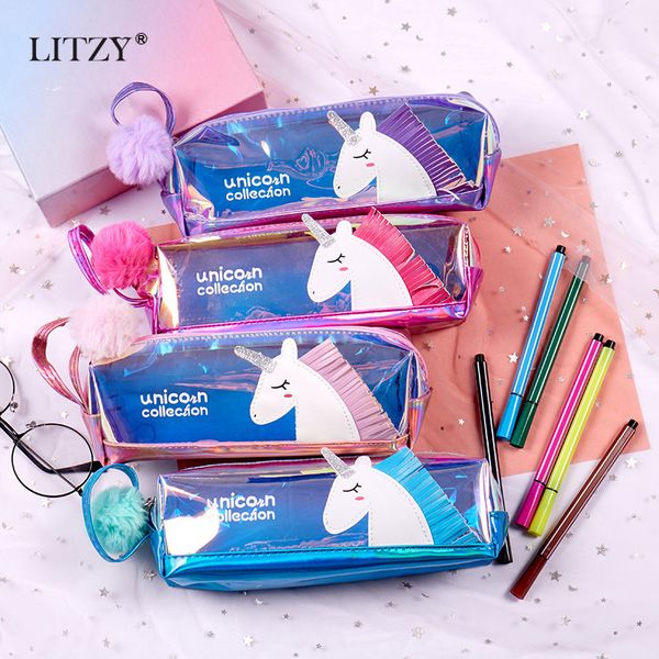kawaii pu laser unicorn pencil case cute large capacity pen bag for girls kids pencilcase school pencil box stationery gift
kawaii pu laser unicorn pencil case cute large capacity pen bag for girls kids pencilcase school pencil box stationery gift