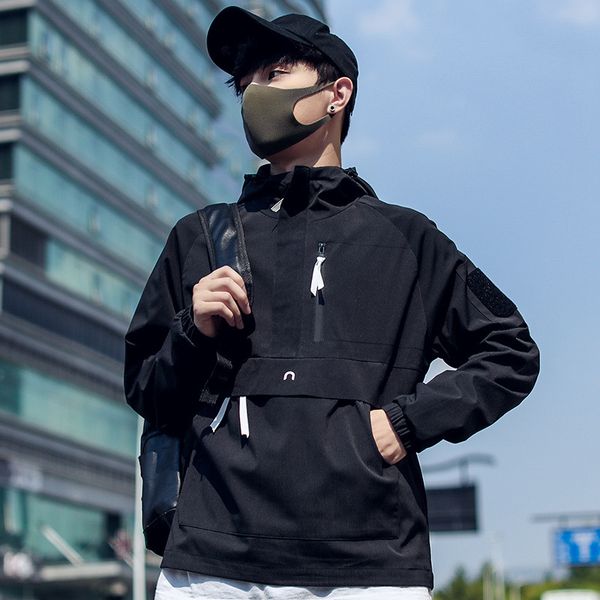 2020 spring and autumn clothes men jacket fashion outwear hooded coat slim parka men's hooded fashion printed jacket, Black;brown
2020 spring and autumn clothes men jacket fashion outwear hooded coat slim parka men's hooded fashion printed jacket, Black;brown