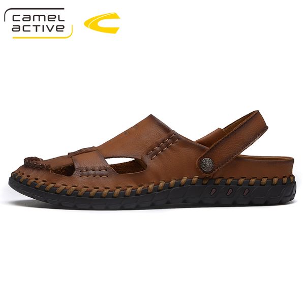 camel active comfortable handmade men sandals genuine leather soft summer male shoes retro sewing casual beach footwear shoes, Black
camel active comfortable handmade men sandals genuine leather soft summer male shoes retro sewing casual beach footwear shoes, Black