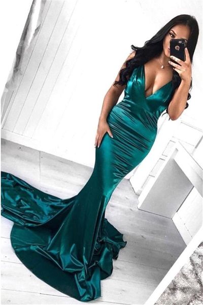 2019 long prom evening dresses deep v neck long sleeves floor length mermaid party dress formal evening gowns custom made, Black;red
2019 long prom evening dresses deep v neck long sleeves floor length mermaid party dress formal evening gowns custom made, Black;red
