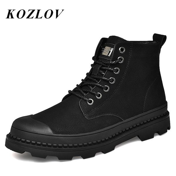 winter ankle zip boots men genuine leather casual shoes fashion warm fur mens work military boots cowboy botas plus size kozlov, Black
winter ankle zip boots men genuine leather casual shoes fashion warm fur mens work military boots cowboy botas plus size kozlov, Black