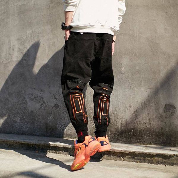 men vintage joggers pants 2019 mens streetwear cargo pants male hip hop harem japan spring embroidered trousers overalls, Black
men vintage joggers pants 2019 mens streetwear cargo pants male hip hop harem japan spring embroidered trousers overalls, Black