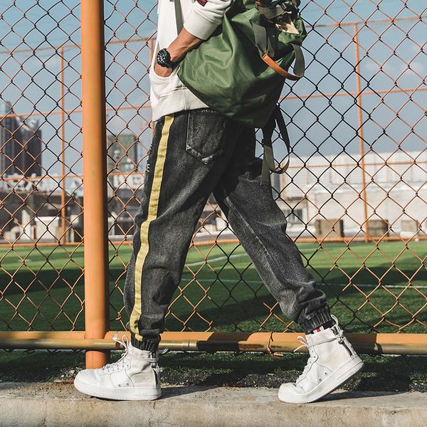 japanese style fashion men jeans ribbon patch loose fit cargo pants "love and peace" embroidery streetwear hip hop jogger pants, Blue
japanese style fashion men jeans ribbon patch loose fit cargo pants "love and peace" embroidery streetwear hip hop jogger pants, Blue