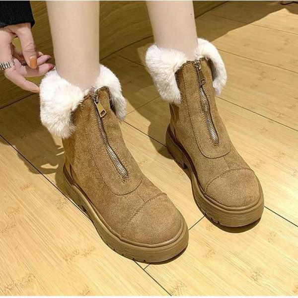 johnature ankle snow boots women shoes 2019 new winter round toe leisure plush sewing korean style concise platform boots, Black
johnature ankle snow boots women shoes 2019 new winter round toe leisure plush sewing korean style concise platform boots, Black