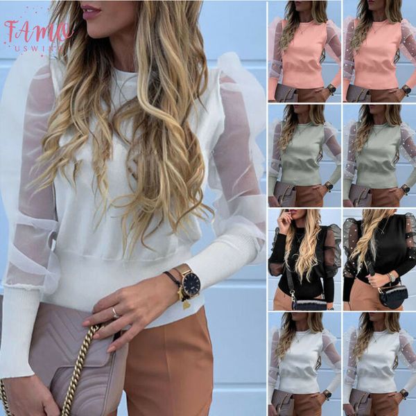 womens sheer tee casual t shirts mesh slim fit t shirt long puff sleeve tee stretch pullover bodycon warm winter, White
womens sheer tee casual t shirts mesh slim fit t shirt long puff sleeve tee stretch pullover bodycon warm winter, White