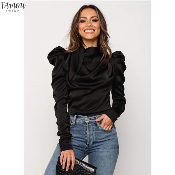 fashion women satin blouses elegant bow neck long puff sleeve solid shirts office lady elegance s xl, White
fashion women satin blouses elegant bow neck long puff sleeve solid shirts office lady elegance s xl, White