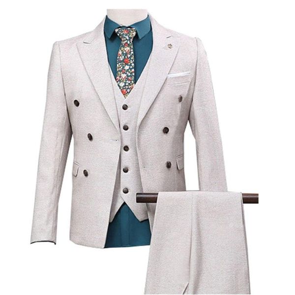 men's suit three-piece suit (coat + pants + vest) men's gun collar collar double-breasted dress custom, White;black
men's suit three-piece suit (coat + pants + vest) men's gun collar collar double-breasted dress custom, White;black