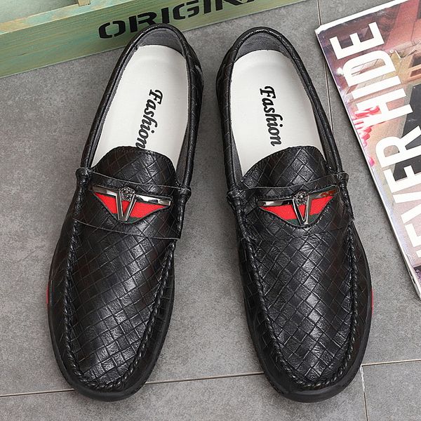 selling brand men's shoes spring fashion wild preparation lattice natural leather men's outdoor casual waterproof loafers, Black
selling brand men's shoes spring fashion wild preparation lattice natural leather men's outdoor casual waterproof loafers, Black