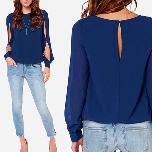 2017 new women blouse long sleeve casual shirt fashion chiffon blouse women girls blusas 7 colors, White
2017 new women blouse long sleeve casual shirt fashion chiffon blouse women girls blusas 7 colors, White