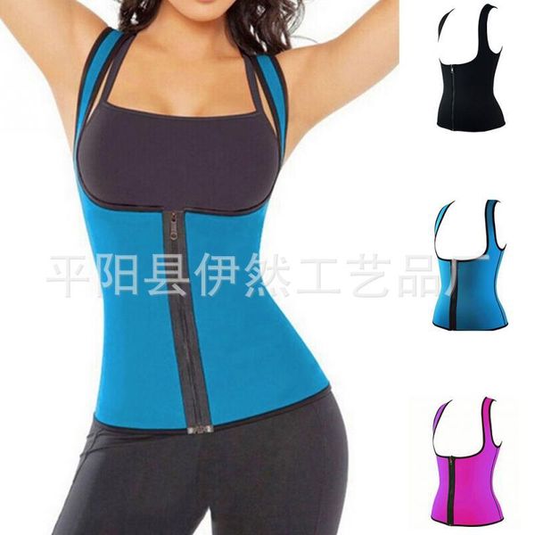 women waist trainer corset zipper shapewear body shaper tummy fat burning waist cincher trimmer band belt strap, Black;gray
women waist trainer corset zipper shapewear body shaper tummy fat burning waist cincher trimmer band belt strap, Black;gray