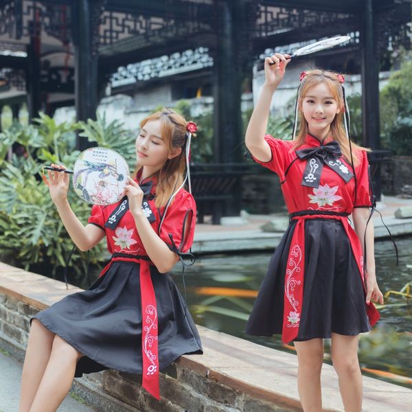 new style traditional folk dance costumes hanfu costume chinese cosplay tang dynasty ancient chinese clothing + skirt dn2114, Black;red
new style traditional folk dance costumes hanfu costume chinese cosplay tang dynasty ancient chinese clothing + skirt dn2114, Black;red