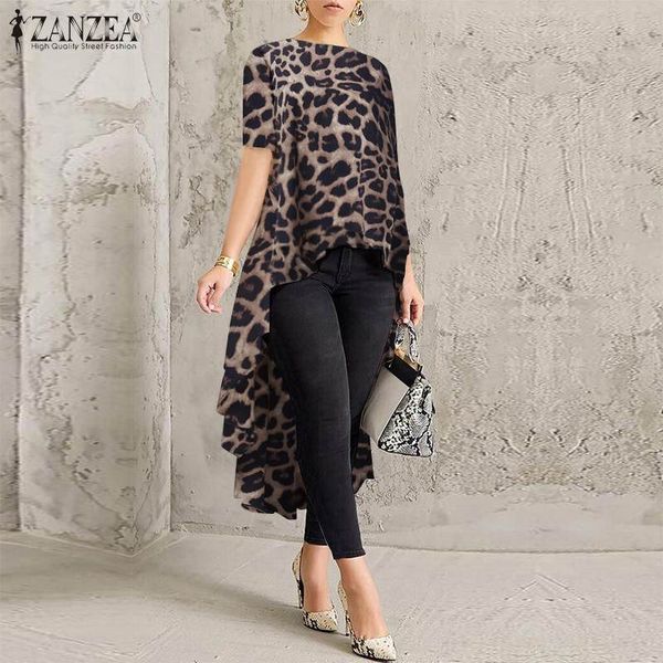 zanzea fashion leopard printed blouse spring casual tunic women short sleeve party asymmetrical shirt female blusas vestido, White
zanzea fashion leopard printed blouse spring casual tunic women short sleeve party asymmetrical shirt female blusas vestido, White