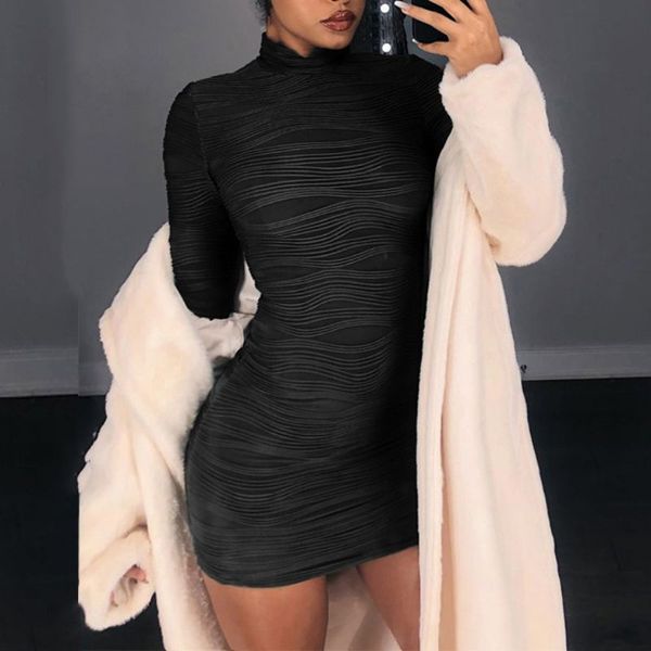 women autumn turtleneck long sleeve skinny mini dress sporting style dresses bodycon slim red black party clubwear, Black;gray
women autumn turtleneck long sleeve skinny mini dress sporting style dresses bodycon slim red black party clubwear, Black;gray