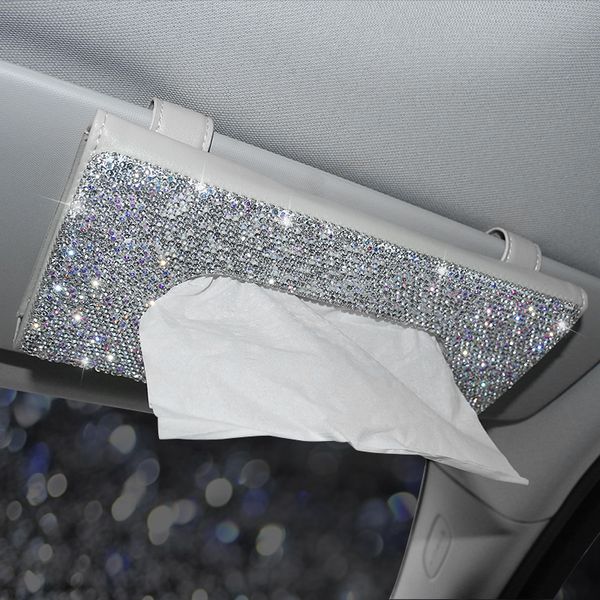 rhinestone crystal car tissue box for sun visor auto hanging tissue box diamond sunshade case auto car accessories
rhinestone crystal car tissue box for sun visor auto hanging tissue box diamond sunshade case auto car accessories