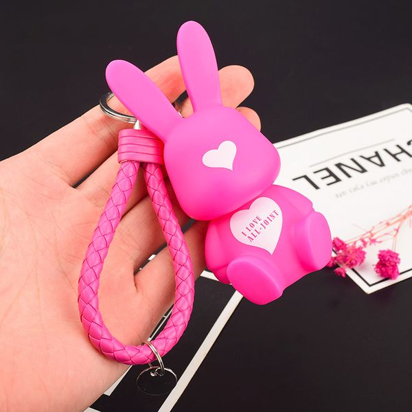 cute vinyl keychain hair ball pendant bell key ring cartoon couple small gift, Silver
cute vinyl keychain hair ball pendant bell key ring cartoon couple small gift, Silver