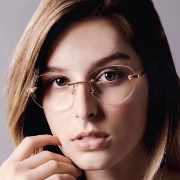 ct0038sa luxury glasses prescription eyewear cat eye frame leopard women rimless glasses with original case retro design gold optical frame, Silver
ct0038sa luxury glasses prescription eyewear cat eye frame leopard women rimless glasses with original case retro design gold optical frame, Silver