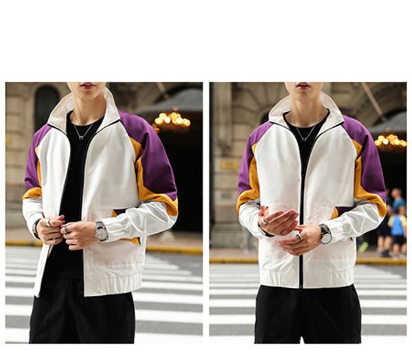 wholesale mens designer windbreaker long sleeve zipper jacket coat patchwork fashion sports active gym running coats spring autumn b100002l, Black;brown
wholesale mens designer windbreaker long sleeve zipper jacket coat patchwork fashion sports active gym running coats spring autumn b100002l, Black;brown