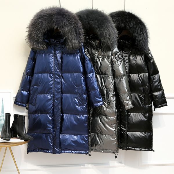 glossy plus size women parka down jacket winter women warm coat thicken hooded long parkas big fur collar female cotton jackets, Black
glossy plus size women parka down jacket winter women warm coat thicken hooded long parkas big fur collar female cotton jackets, Black