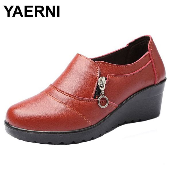 yaerni autumn new fashion slip on women women's genuine leather work shoes mother comfortable wedding shoes cj191226, Black
yaerni autumn new fashion slip on women women's genuine leather work shoes mother comfortable wedding shoes cj191226, Black