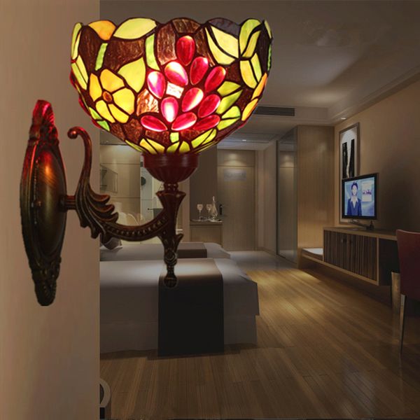 retro led wall lamp living room lamp grape stained glass lampshade corridor lights led wall light for bedroom restaurant kitchen
retro led wall lamp living room lamp grape stained glass lampshade corridor lights led wall light for bedroom restaurant kitchen