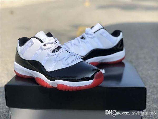 est air authentic 11 low white bred man basketball shoes 11s men black true red retro athletic sneakers with original box av2187-16
est air authentic 11 low white bred man basketball shoes 11s men black true red retro athletic sneakers with original box av2187-16