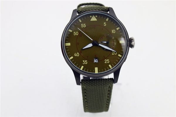 men luxury watches military green dial 44 mm quartz men watches sapphire glass leisure business mens chronometer watches sports, Slivery;brown
men luxury watches military green dial 44 mm quartz men watches sapphire glass leisure business mens chronometer watches sports, Slivery;brown