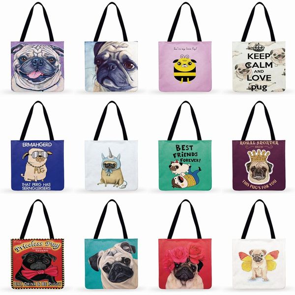 ladies shoulder bag pug your life art print tote bag for women casual tote foldable shopping fashion beach bags handbags
ladies shoulder bag pug your life art print tote bag for women casual tote foldable shopping fashion beach bags handbags