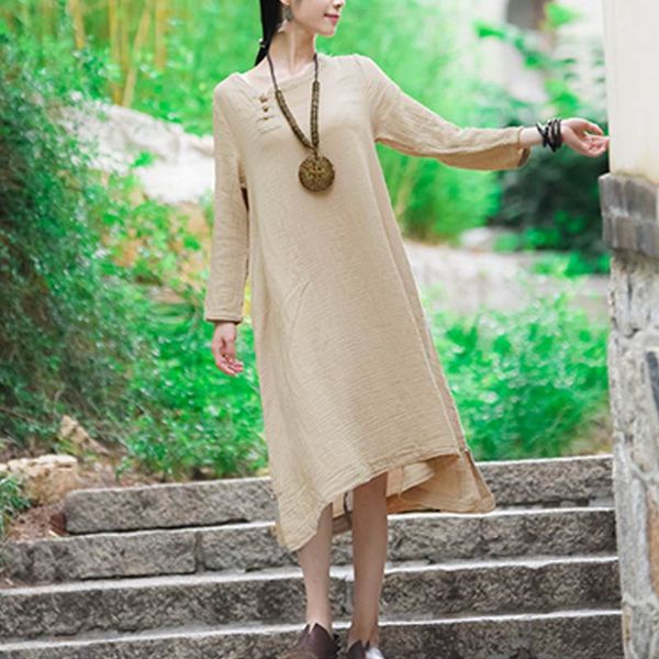 women retro shirt dress cotton linen 2019 autumn casual o neck long sleeve long maxi dresses plus size loose vestidos robe mujer, Black;gray
women retro shirt dress cotton linen 2019 autumn casual o neck long sleeve long maxi dresses plus size loose vestidos robe mujer, Black;gray