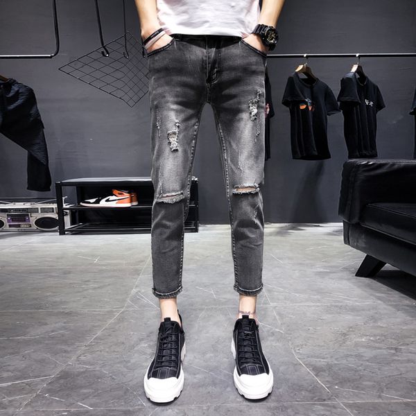 spring new skinny jeans men fashion wash retro tear hole denim pants man slim streetwear hip hop cowboy trousers male clothes, Blue
spring new skinny jeans men fashion wash retro tear hole denim pants man slim streetwear hip hop cowboy trousers male clothes, Blue