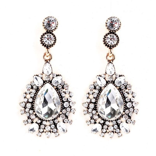 retro ear nails euramerican earrings insert drill crystal alloy water drop jewelry earrings, Golden
retro ear nails euramerican earrings insert drill crystal alloy water drop jewelry earrings, Golden