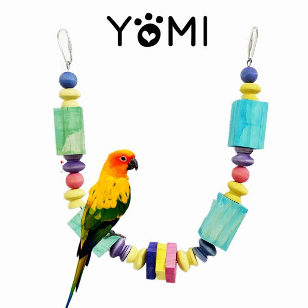foreign trade parrot stand frame gnaw toys colour swing suspension bridge to climb ladder scaling ladder bird articles
foreign trade parrot stand frame gnaw toys colour swing suspension bridge to climb ladder scaling ladder bird articles
