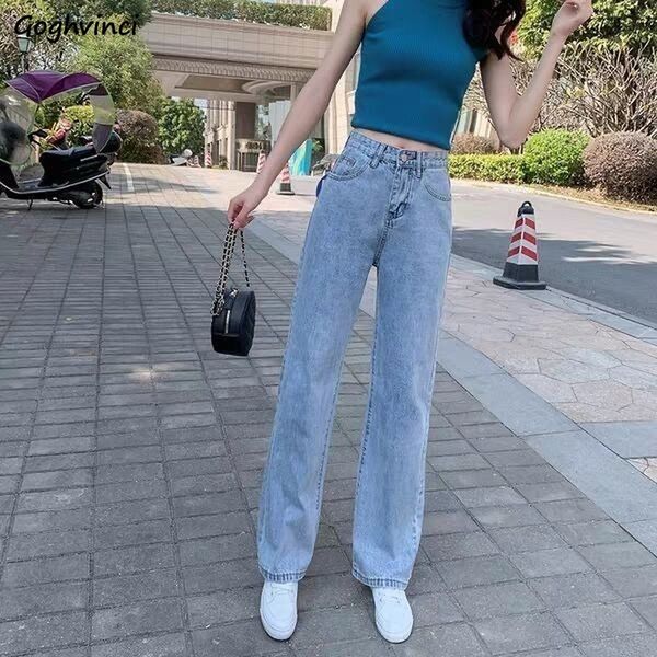 women jeans straight vintage high waist trousers womens bottoms all-match korean style casual loose trendy chic ins streetwear, Blue
women jeans straight vintage high waist trousers womens bottoms all-match korean style casual loose trendy chic ins streetwear, Blue