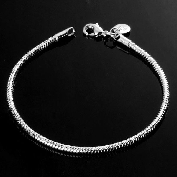 9.05" 3mm smooth snake chain bracelet silver plated bangles diy charm pendant hand chain women men jewelry accessory gifts, Black
9.05" 3mm smooth snake chain bracelet silver plated bangles diy charm pendant hand chain women men jewelry accessory gifts, Black