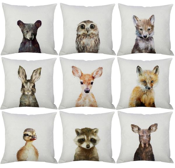 17 styles lovely animals cushion covers fawn deer fox rabbot bear panda dog painting cushion cover sofa throw decorative linen pillow case
17 styles lovely animals cushion covers fawn deer fox rabbot bear panda dog painting cushion cover sofa throw decorative linen pillow case