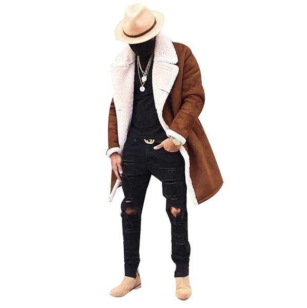 men winter fleece composite suede men's warm jacket coats hombre male casual fashion winter thick jackets coats brown new, Black
men winter fleece composite suede men's warm jacket coats hombre male casual fashion winter thick jackets coats brown new, Black