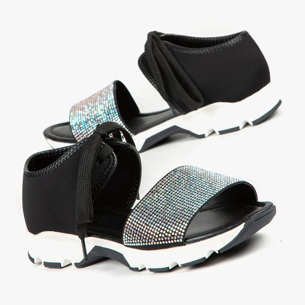 women summer sandals mid heels pumps shoes woman pu leather plus size lace up shiny crystal sandalias mujer sapato feminino d186, Black
women summer sandals mid heels pumps shoes woman pu leather plus size lace up shiny crystal sandalias mujer sapato feminino d186, Black