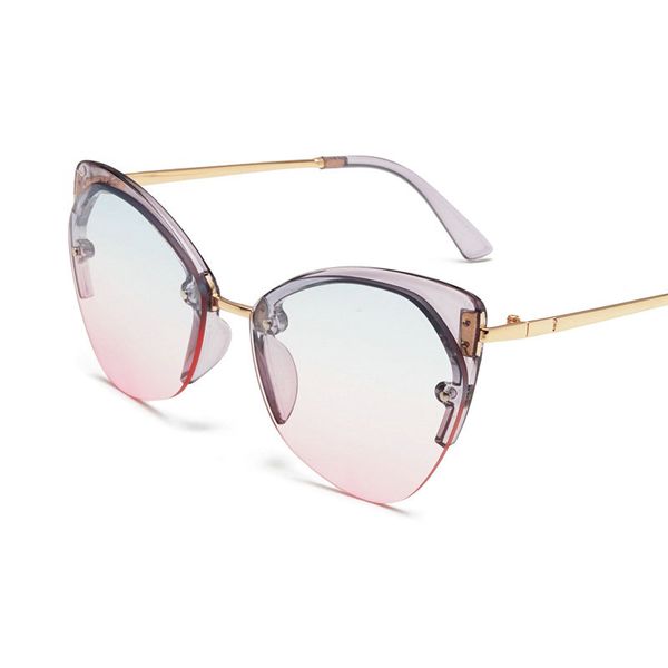 half frame cat sunglasses for women and men 2019 new fashion vintage small round sun glasses female black shades uv400 fml, White;black
half frame cat sunglasses for women and men 2019 new fashion vintage small round sun glasses female black shades uv400 fml, White;black
