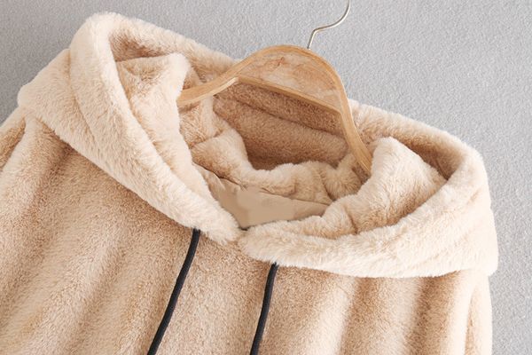europe and america 2019 autumn new style women's dress faux fur clothing effect daishu pocket hooded jacket coat 0587200, Black;brown
europe and america 2019 autumn new style women's dress faux fur clothing effect daishu pocket hooded jacket coat 0587200, Black;brown