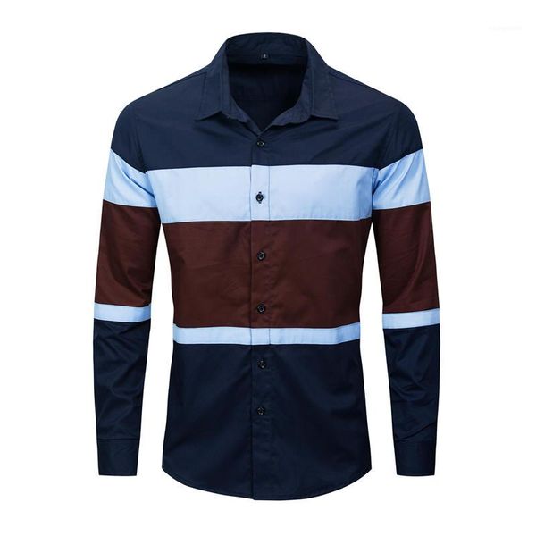 neck long sleeve teenagers tees single breasted business mens apparel contrast color mens designer shirts lapel, White;black
neck long sleeve teenagers tees single breasted business mens apparel contrast color mens designer shirts lapel, White;black