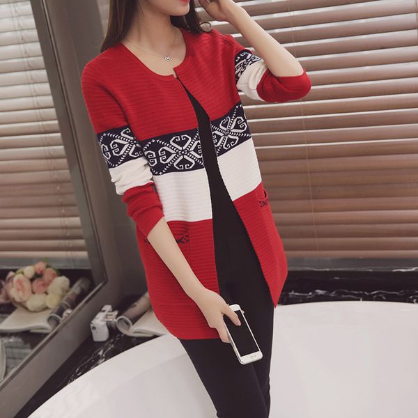women vintage knitwear cardigans long sleeves round neck pockets slim fit coat tc21, Black;brown
women vintage knitwear cardigans long sleeves round neck pockets slim fit coat tc21, Black;brown