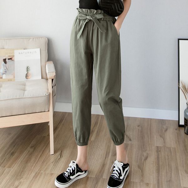 fashion women high waist joggers women casual long loose solid lace up ladies pencil pants casual streetwear spring trousers, Black;white
fashion women high waist joggers women casual long loose solid lace up ladies pencil pants casual streetwear spring trousers, Black;white